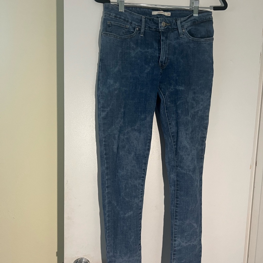 Levi's Blue Skinny Jeans with Classic Indigo Wash